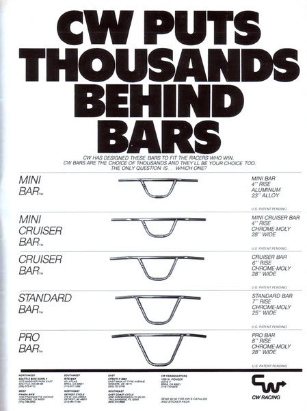 Cw 2025 bmx bars